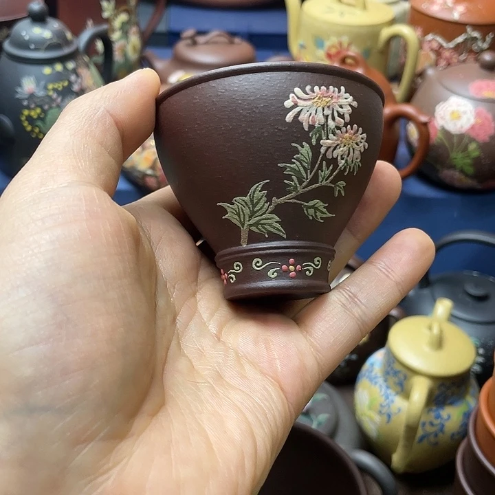 紫砂茶杯紫砂主人杯100cc