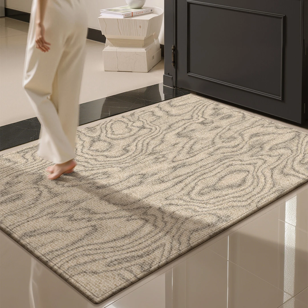 现代简约高级感入户门地垫乔迁家用玄关脚垫防滑耐脏进门垫可裁剪