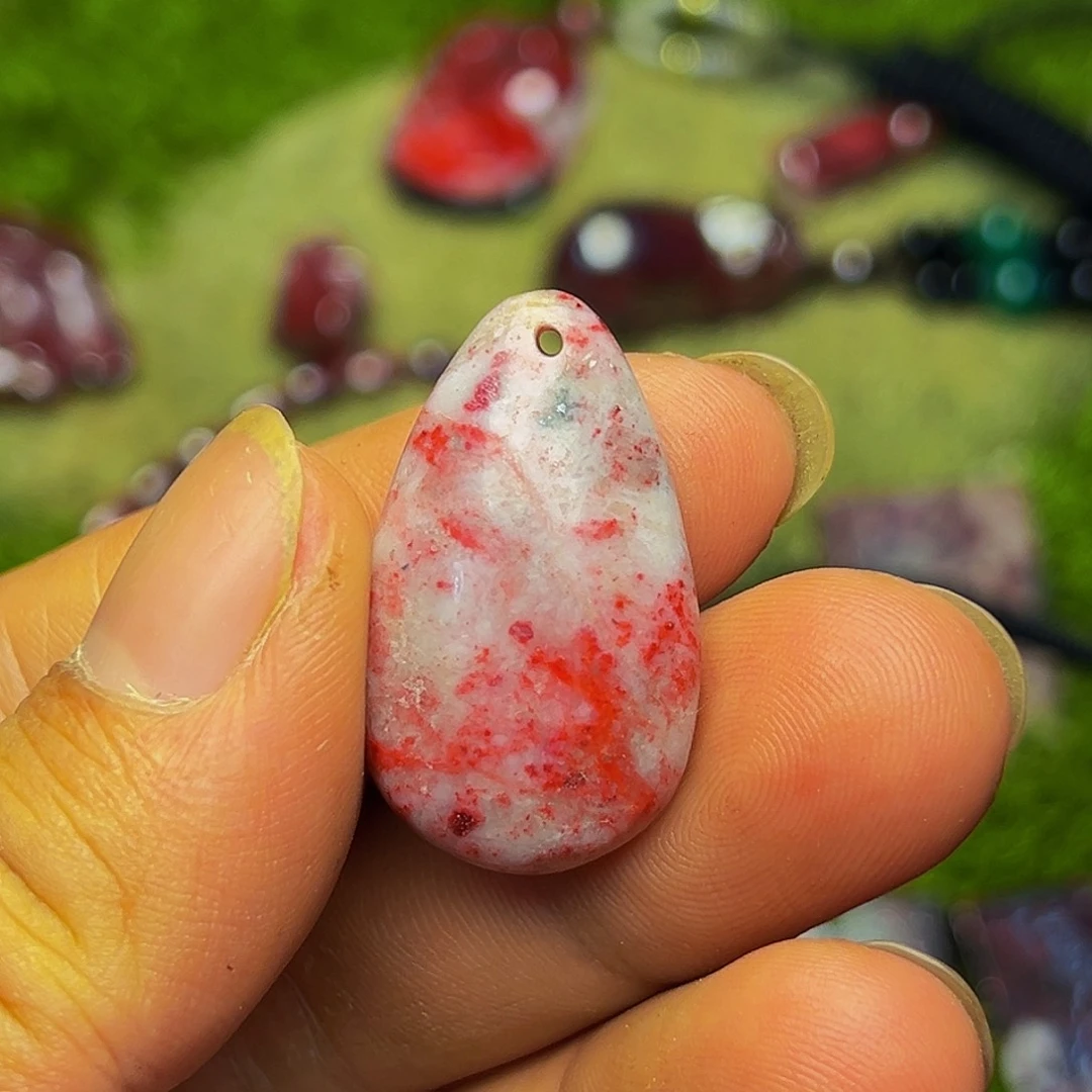 天然辰砂朱砂吊坠