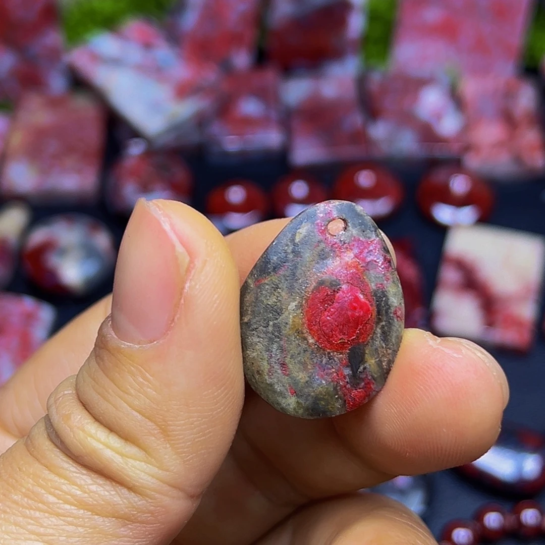 天然辰砂朱砂吊坠