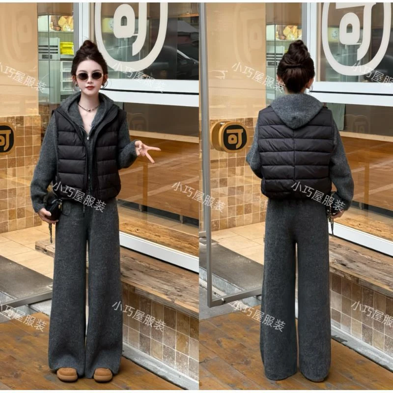 秋冬新款时尚立领叠穿羽绒背心马甲