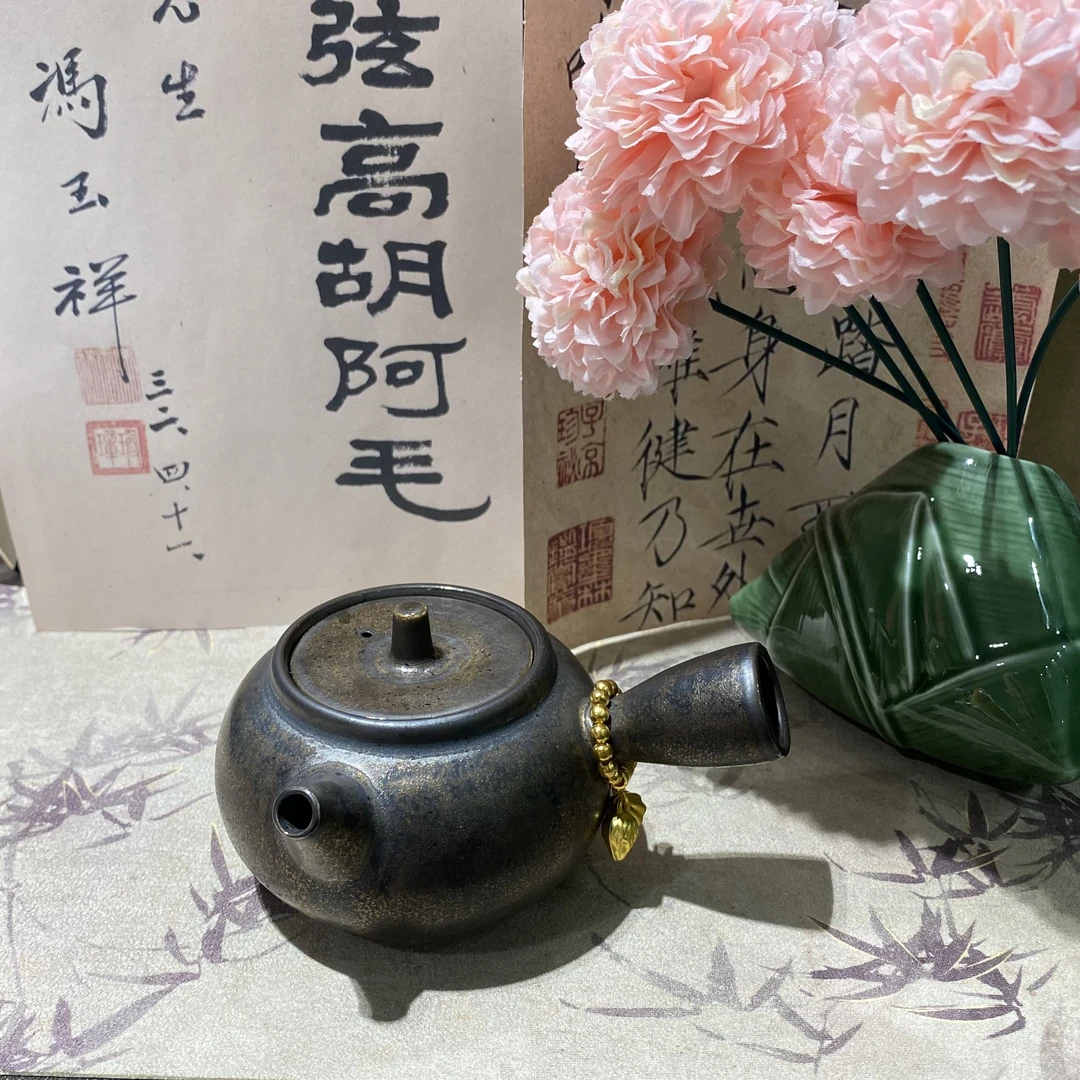 【清货福利】陶泥铁锈侧把壶(150ML)