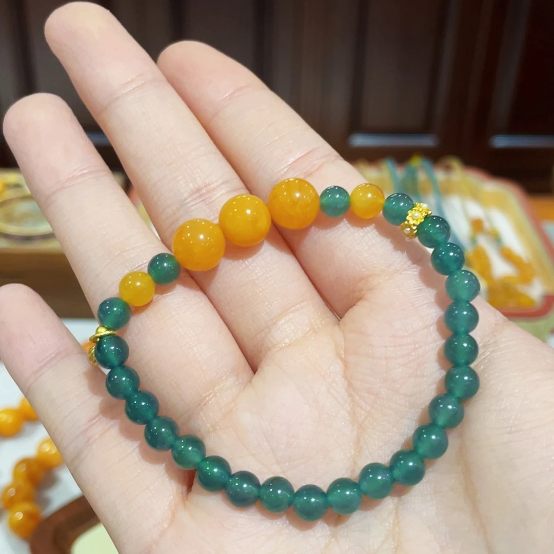 蜜蜡手链未镶嵌手串