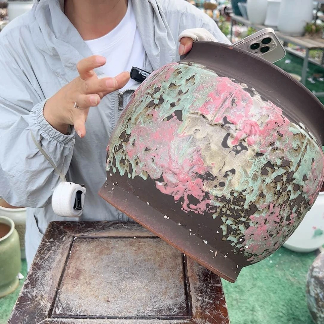 紫砂花盆王嫂花盆0625-626高26口25