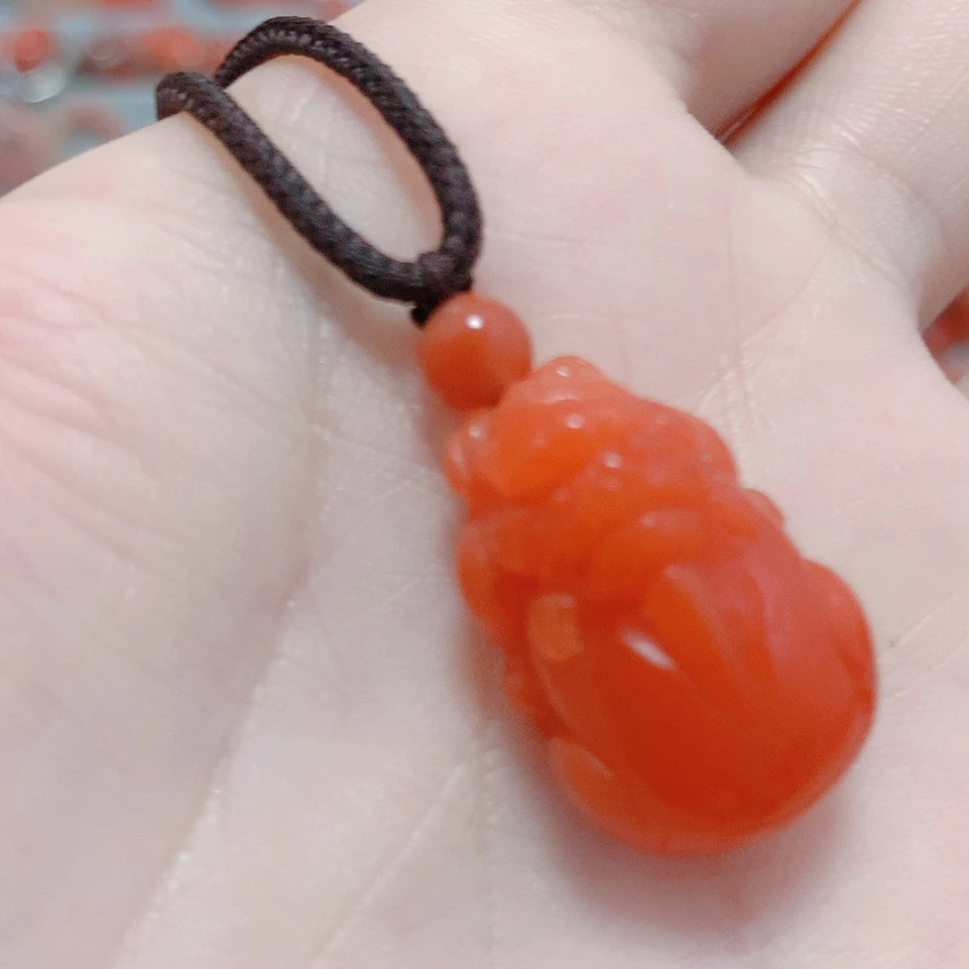 南红玛瑙未镶嵌吊坠(不含链)