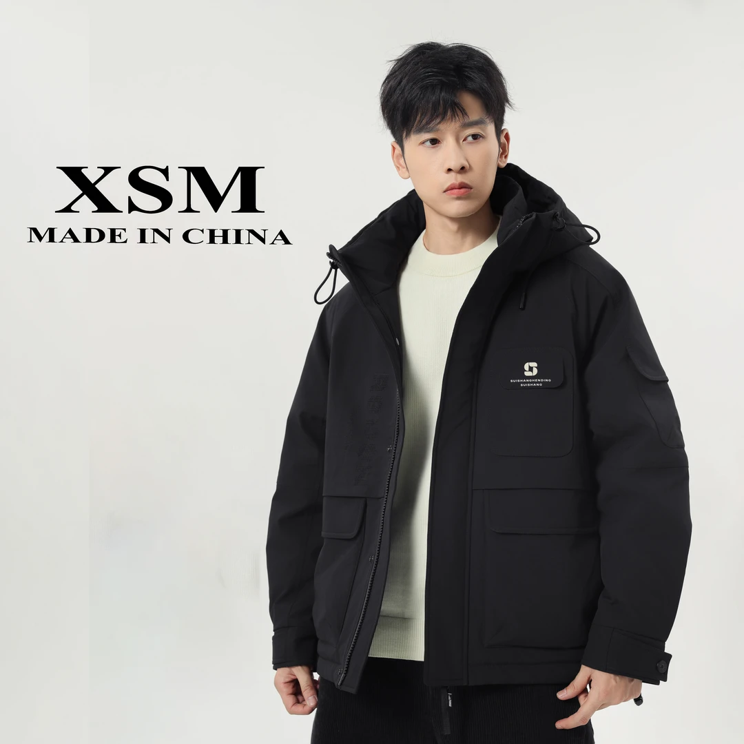 （假一赔三）新品新国标90白鸭绒短款连帽户外通勤羽绒服S858/AY