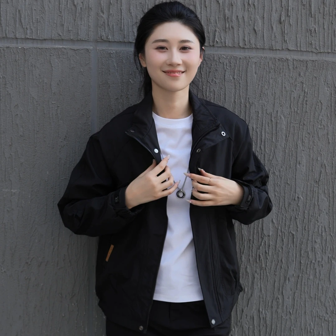 2025男士春装新款春秋季立领夹克简约潮流外套上衣休闲韩版褂子