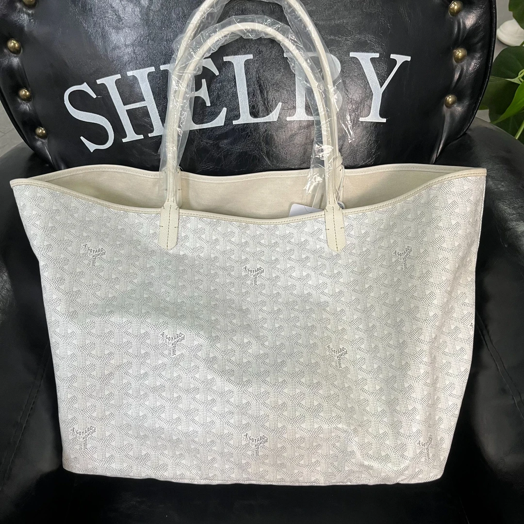 99新 Goyard 【十六专属】Z88/白色老花购物袋大号/FB