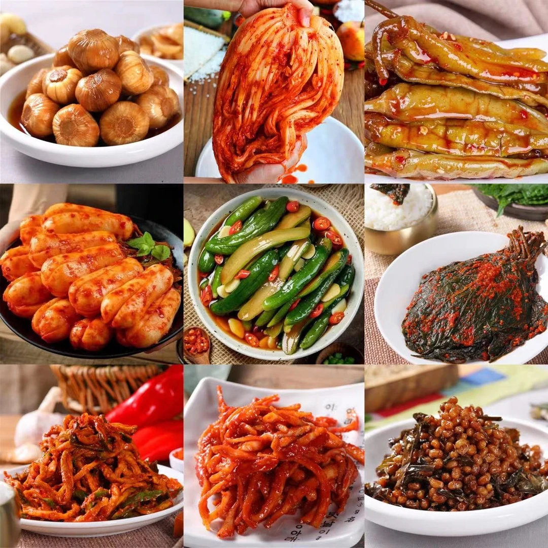 9种泡菜组合延边朝鲜族发货传统口味下饭菜共2500g