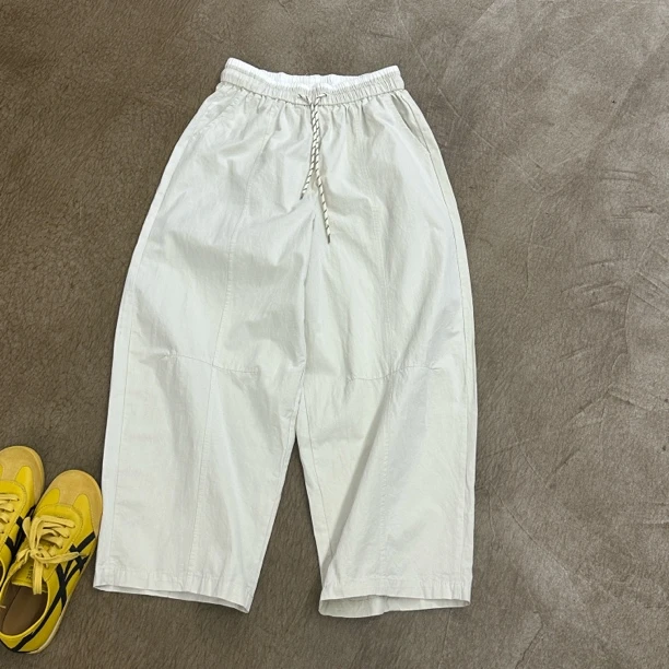 薄款速干夏季哈伦弯刀裤腰头拼色