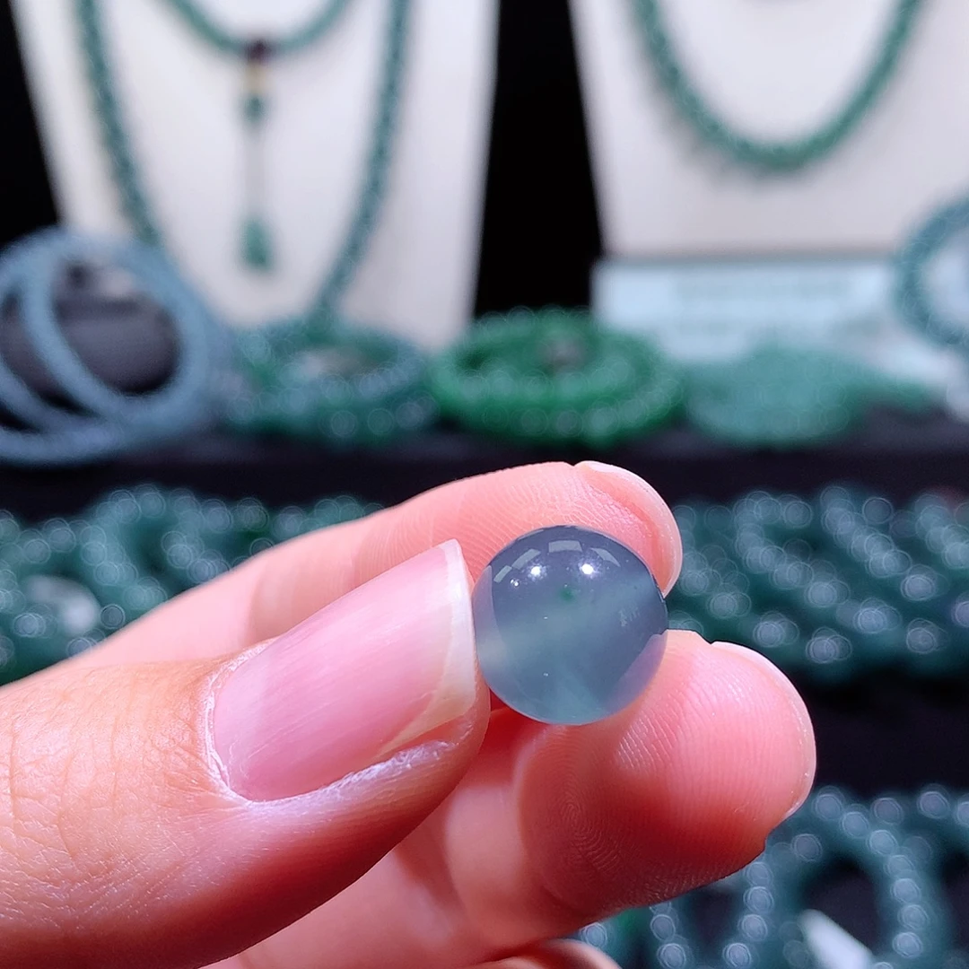 螃****翡翠未镶嵌手链天然a货翡翠手串11.8