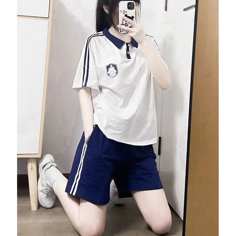 中考体育考试专用运动服套装女初三毕业季班服中学生体考跑步夏季