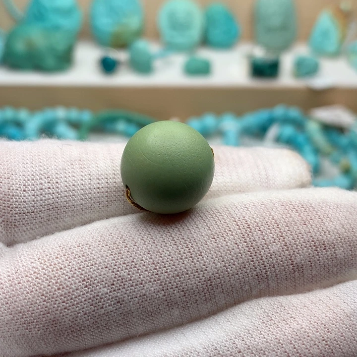 绿松石未镶嵌珠宝奇石15.1mm