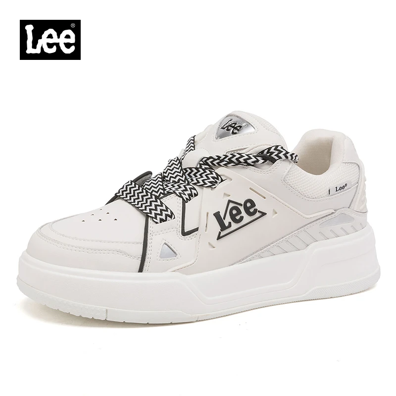 Lee男鞋平跟中跟休闲板鞋时尚鞋子夏季潮流板鞋ins复古小众