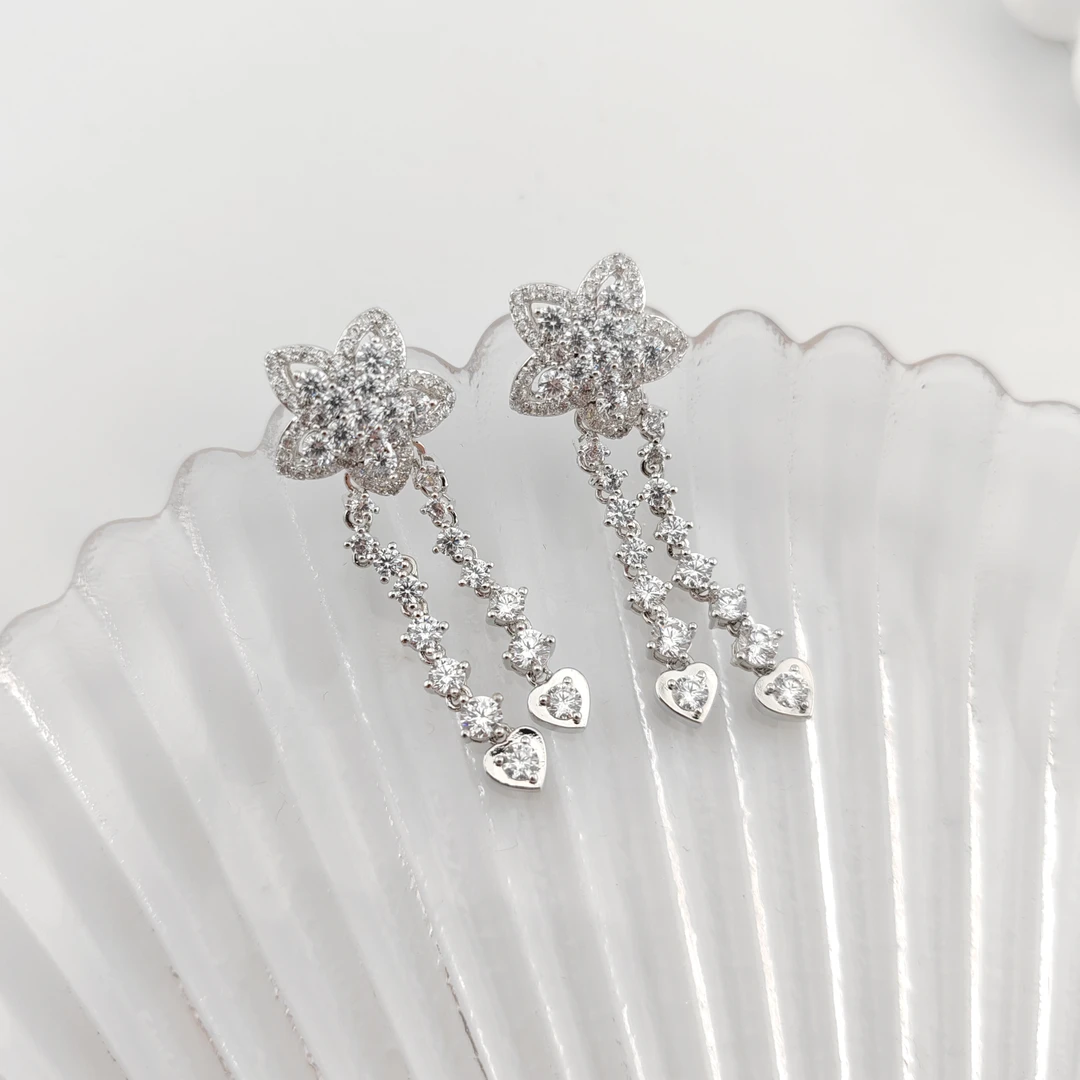 XUPING/旭平首饰 合金合成锆石耳饰 年终大促星星 GDQ X001164376