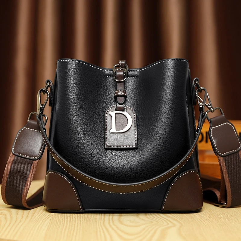 （新联客）PU直播爆款水桶包新款斜挎包大容量轻奢通勤女包单肩包