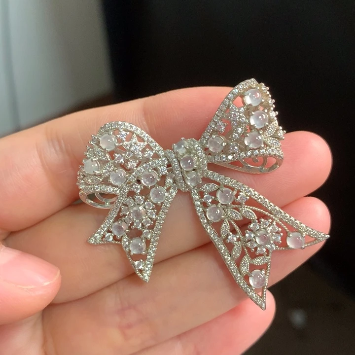 翡翠未镶嵌挂件天然缅甸A货翡翠 胸针