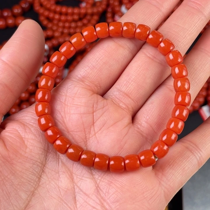 南红玛瑙手链未镶嵌