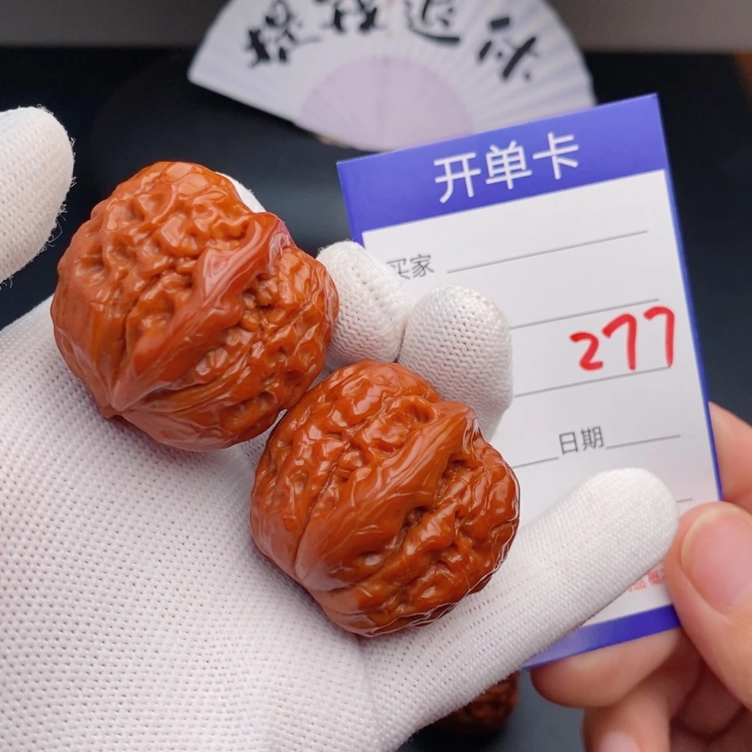 把件文玩核桃35甲骨文277