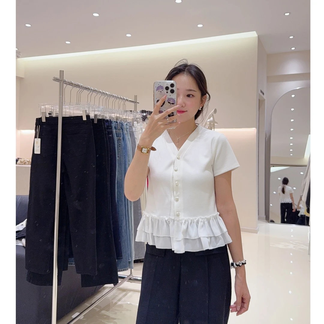 芭蕾风拼接 小上衣