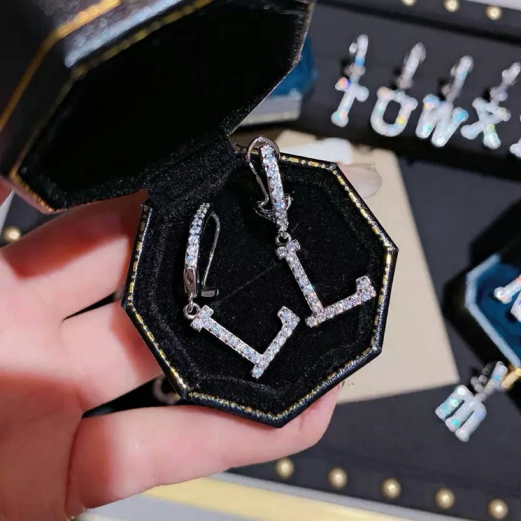 黄铜耳饰 KK·匠心 1299 大饼字母简约气质耳钉耳环