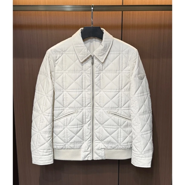 小雨男装｜9181秋冬新品定制人字纹翻领时尚加棉夹克J