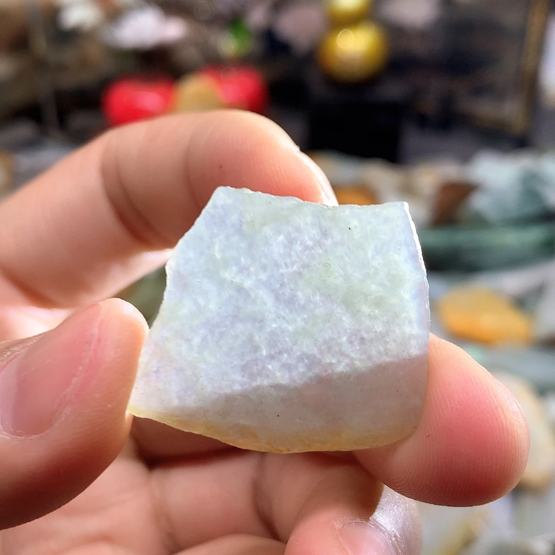 翡翠耳饰未镶嵌天然翡翠