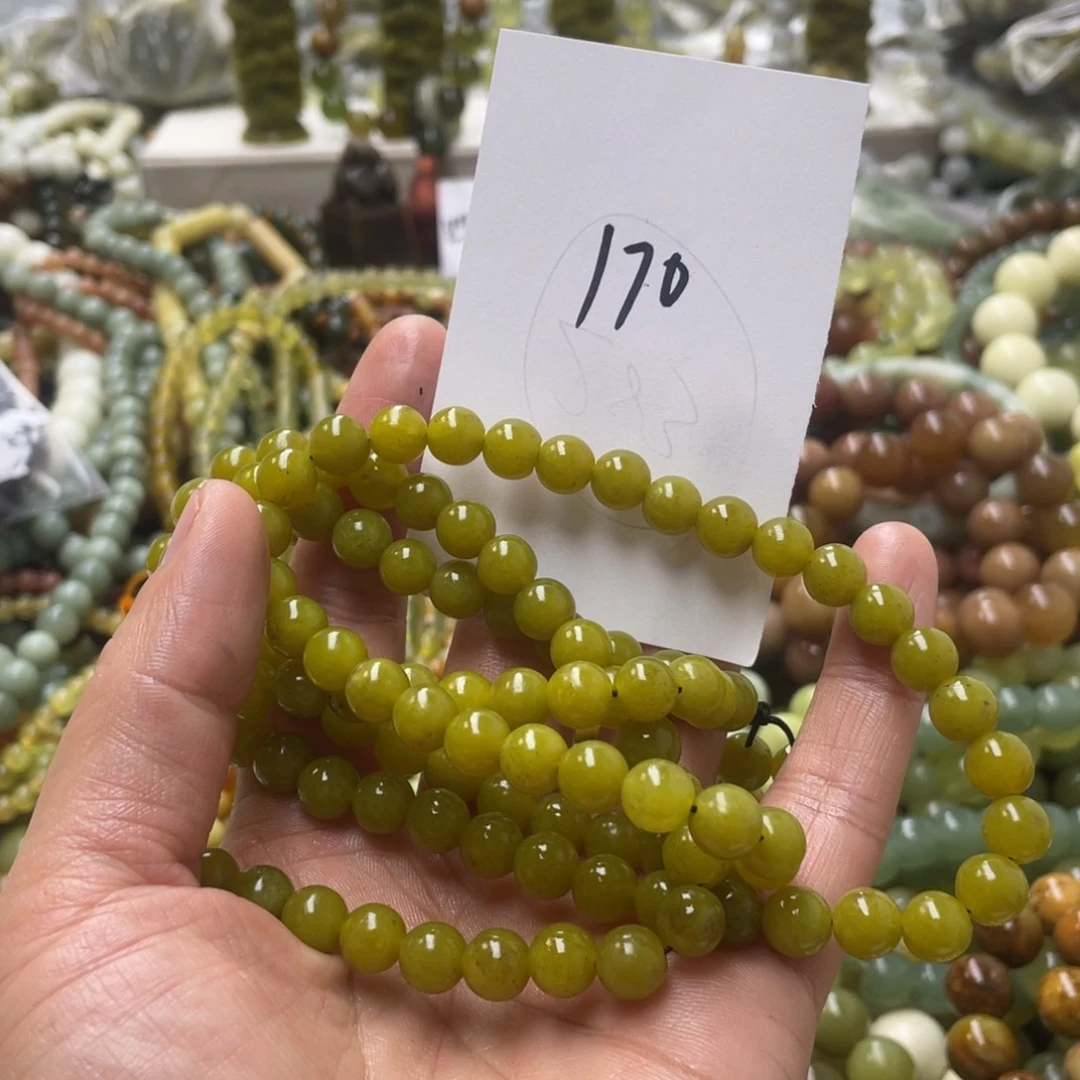 蛇纹石玉手链未镶嵌