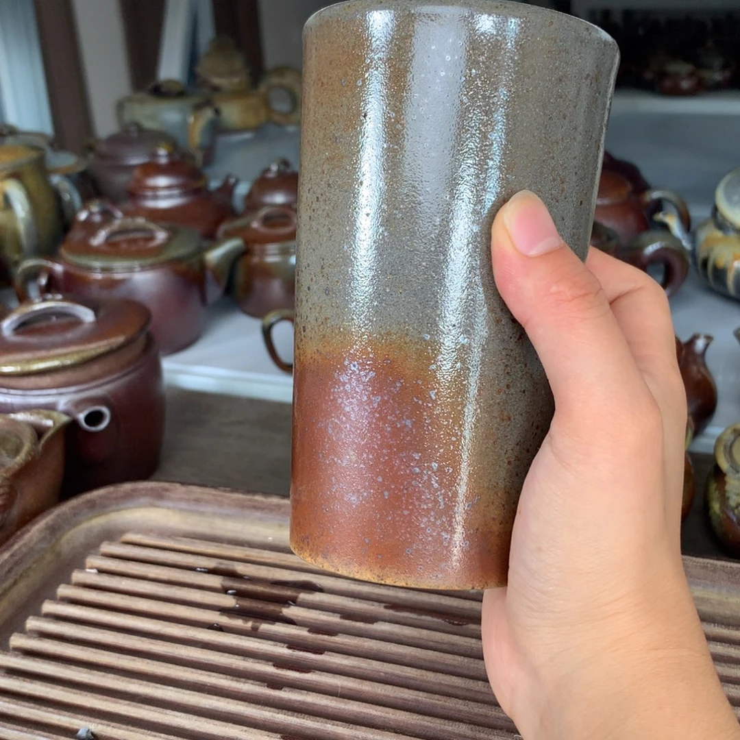 茶壶紫砂纯自然柴烧