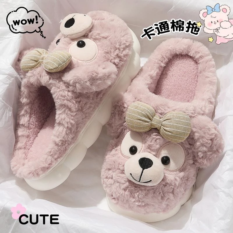 2025拖鞋女士秋冬季新款外穿室内家居可爱保暖毛毛加绒月子2025鞋