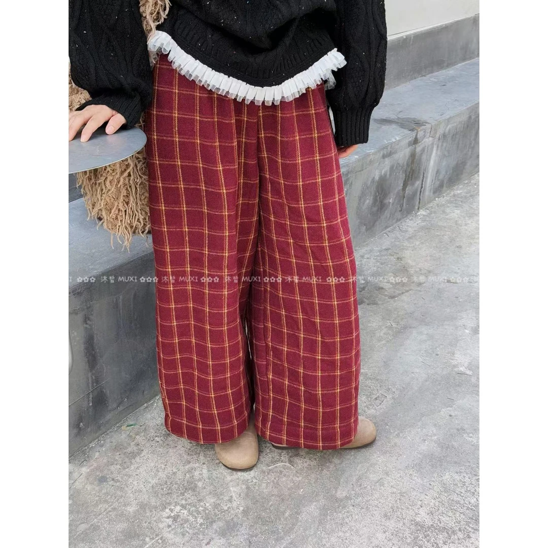 叨叨推荐款 MX#9353#加绒格子裤（冬季新款）FL