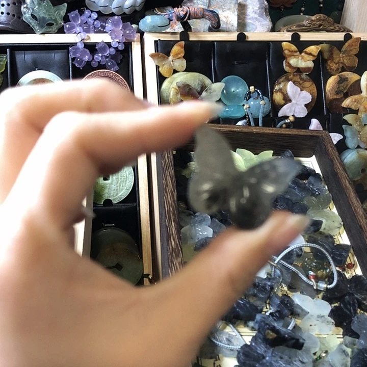 岫玉未镶嵌岫玉耳环