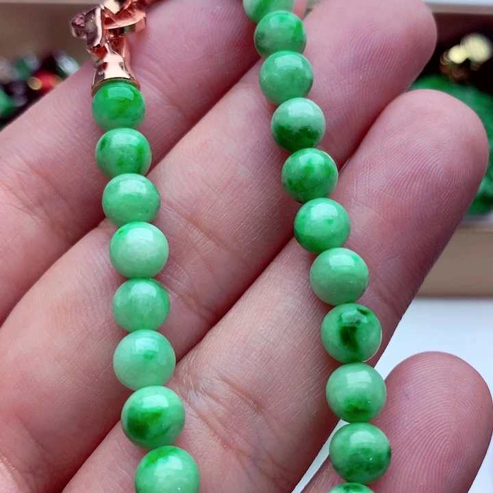 翡翠未镶嵌手链手串