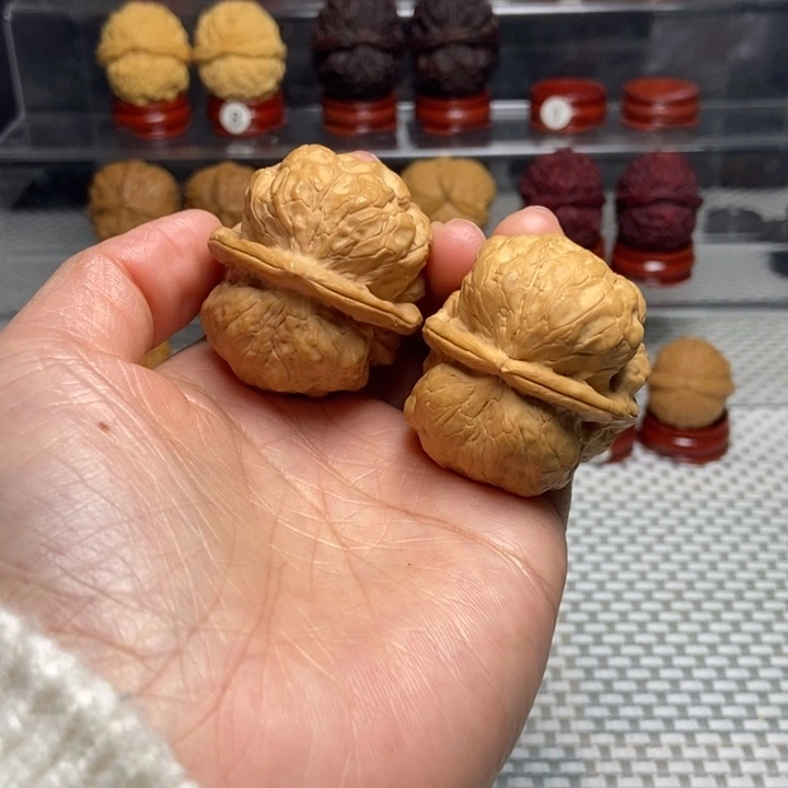 文玩核桃把件52金蟾疙瘩包