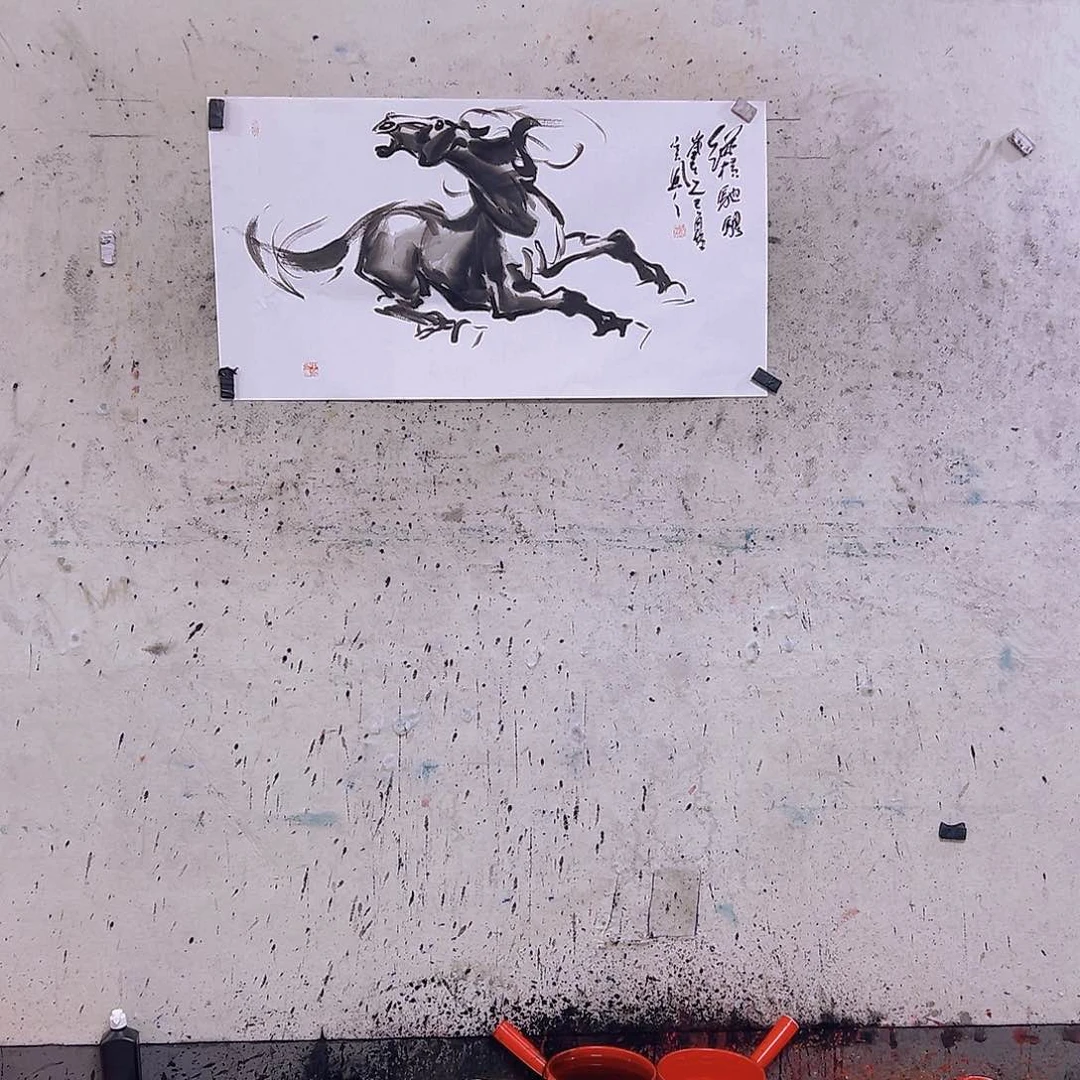 国画摩*三尺100x50c m c m
