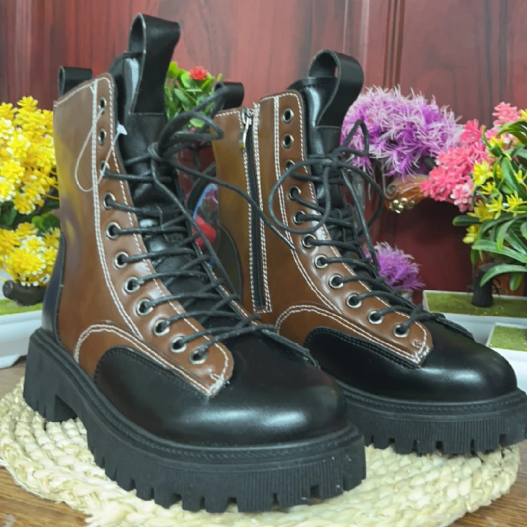 缘缘秋季单里气质时尚潮流短靴女鞋15858