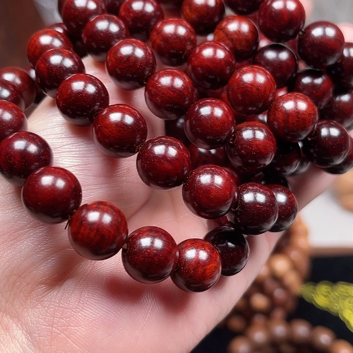 小叶紫檀手串/手链檀香紫檀水波琴料天花板