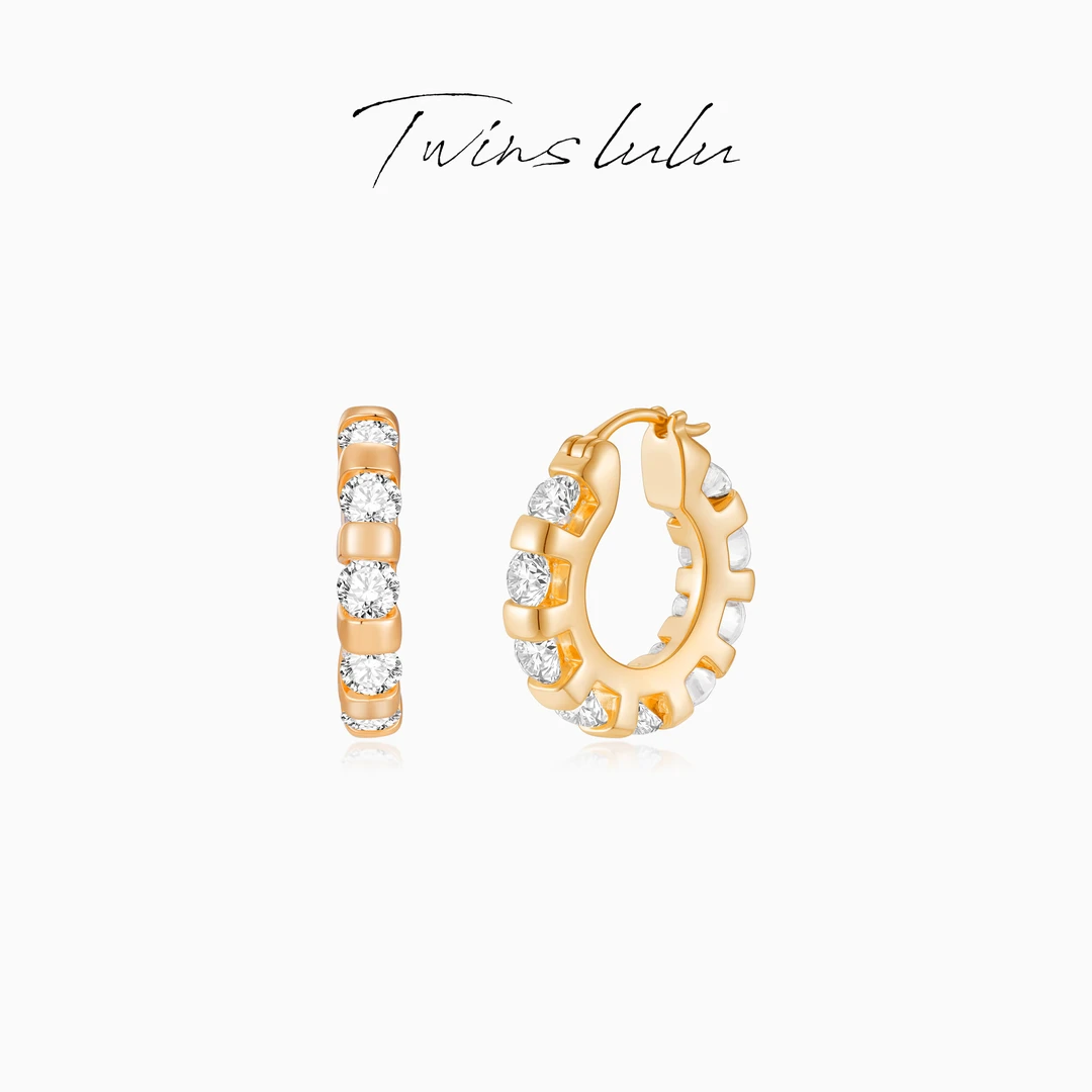 TWINS LULU 【冰糖葫芦圈】年货节高级感轻奢风圆形耳环TSL3189