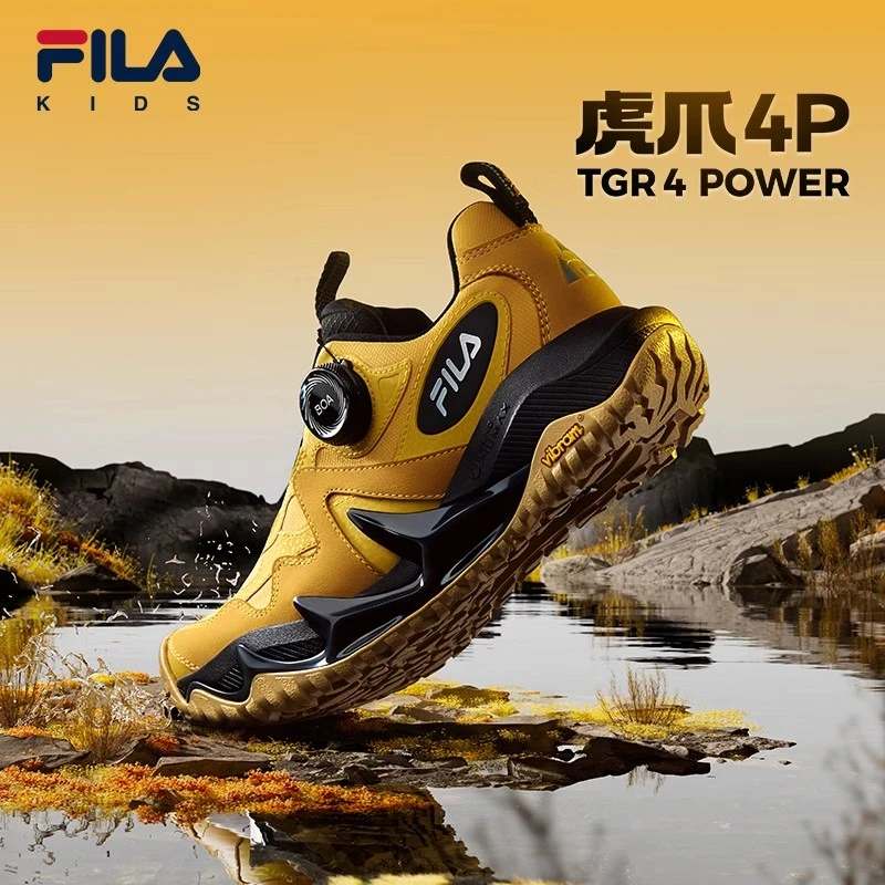 FILA斐乐儿童童鞋【虎爪鞋】秋冬男女大童时尚耐穿户外鞋K15B442503