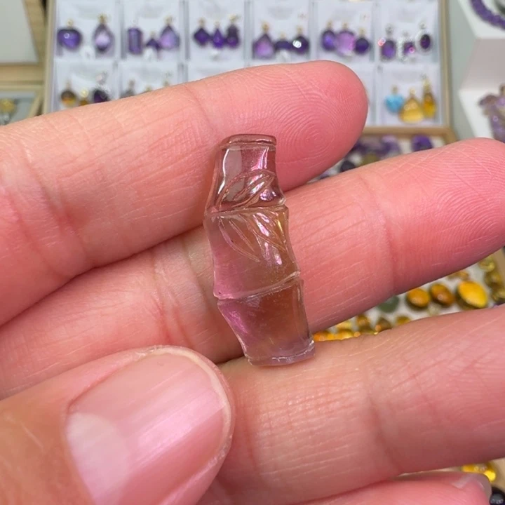 紫晶颈饰未镶嵌吊坠