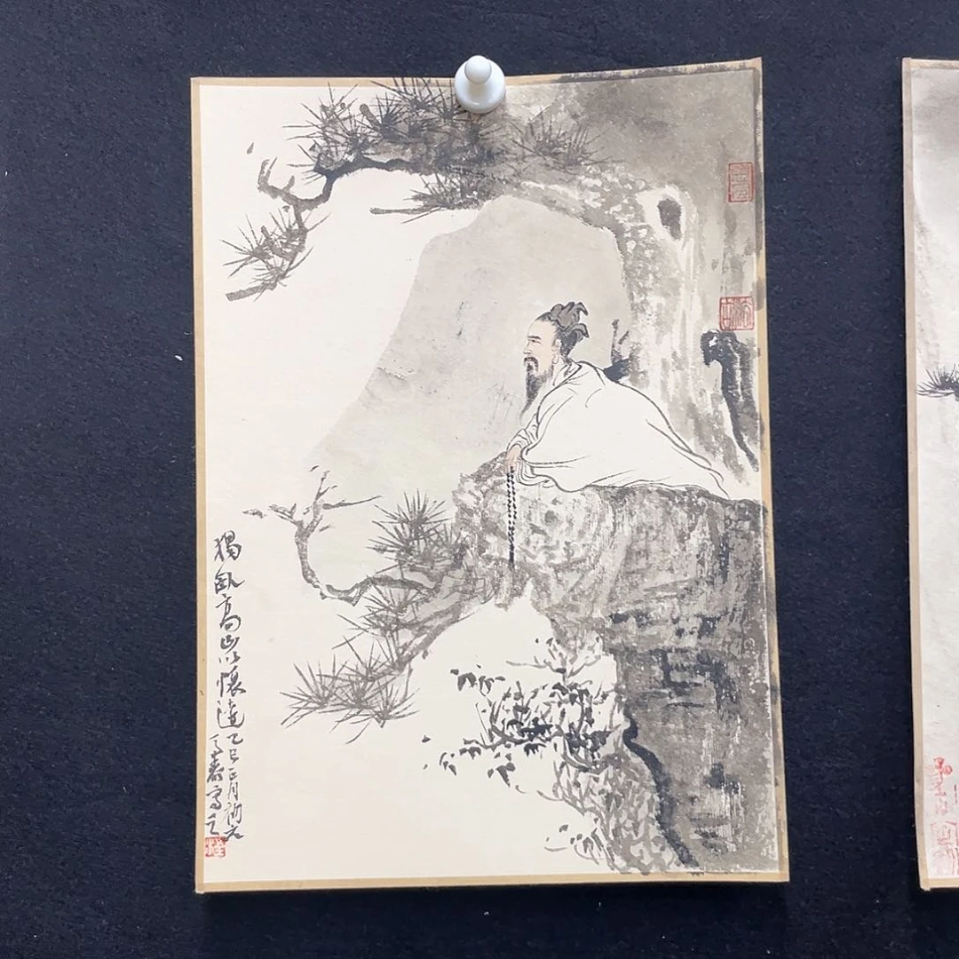 国画手绘国画，原创山水，汪天泰，小品