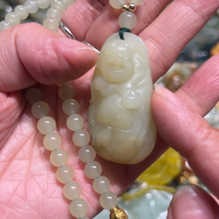 未镶嵌岫玉毛衣链