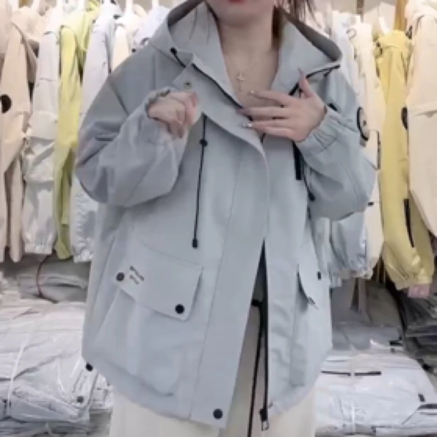 2025年春新款口袋字母外套5312