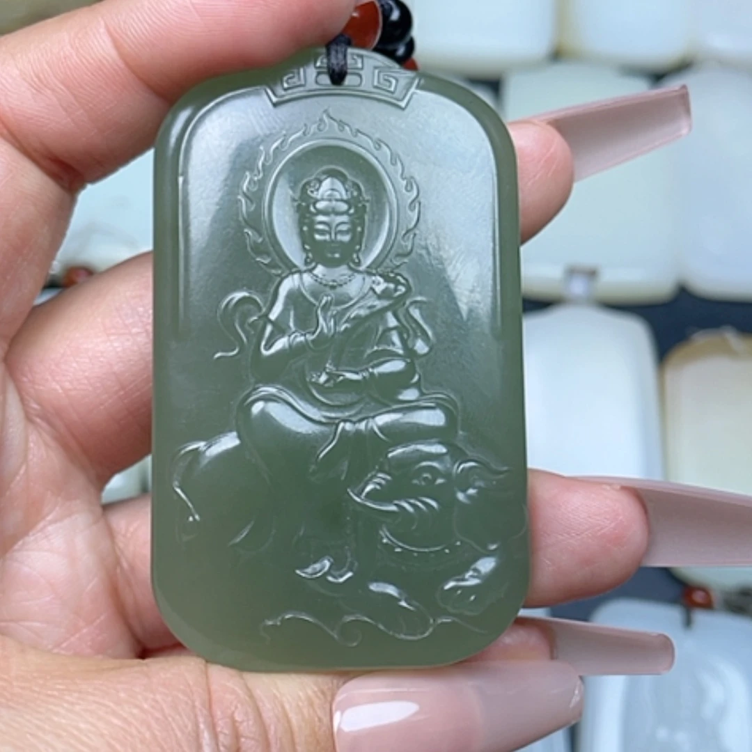 【闪购商品】颈饰未镶嵌和田玉平*人