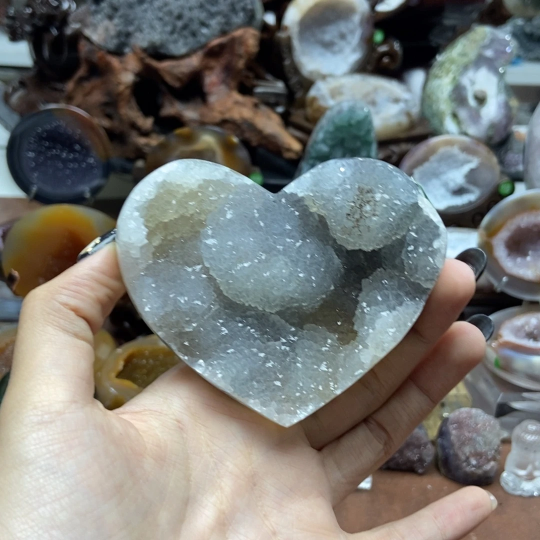 紫晶未镶嵌摆件水晶