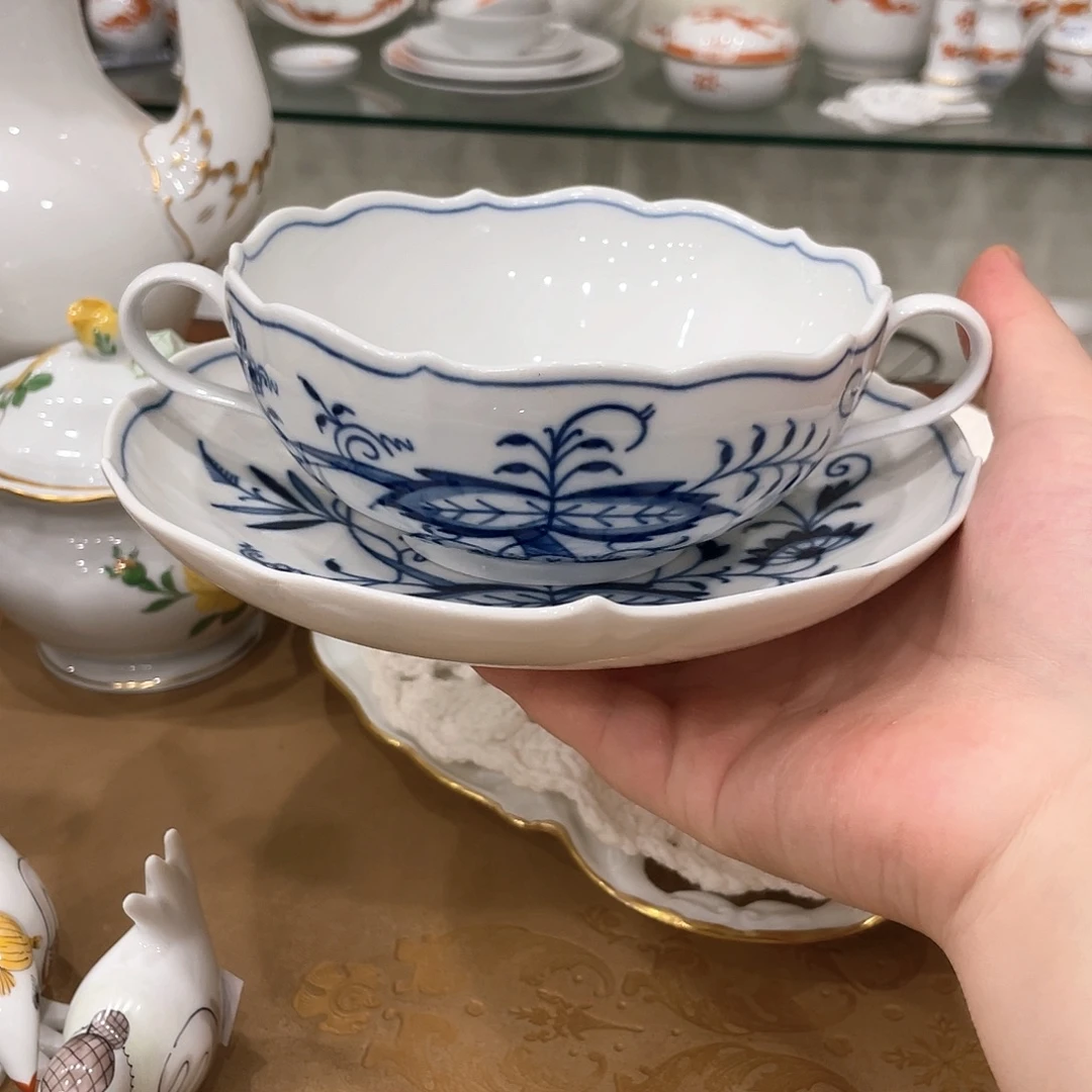 摆件中古一等二等双耳碗