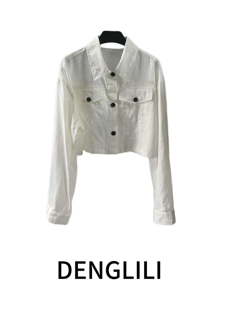 里里SHOWROMM设计师翻领时尚短外套62968