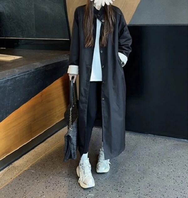 芳姐家羽绒服风衣显瘦外套秋冬高级垂感休闲长款90白鸭绒大衣