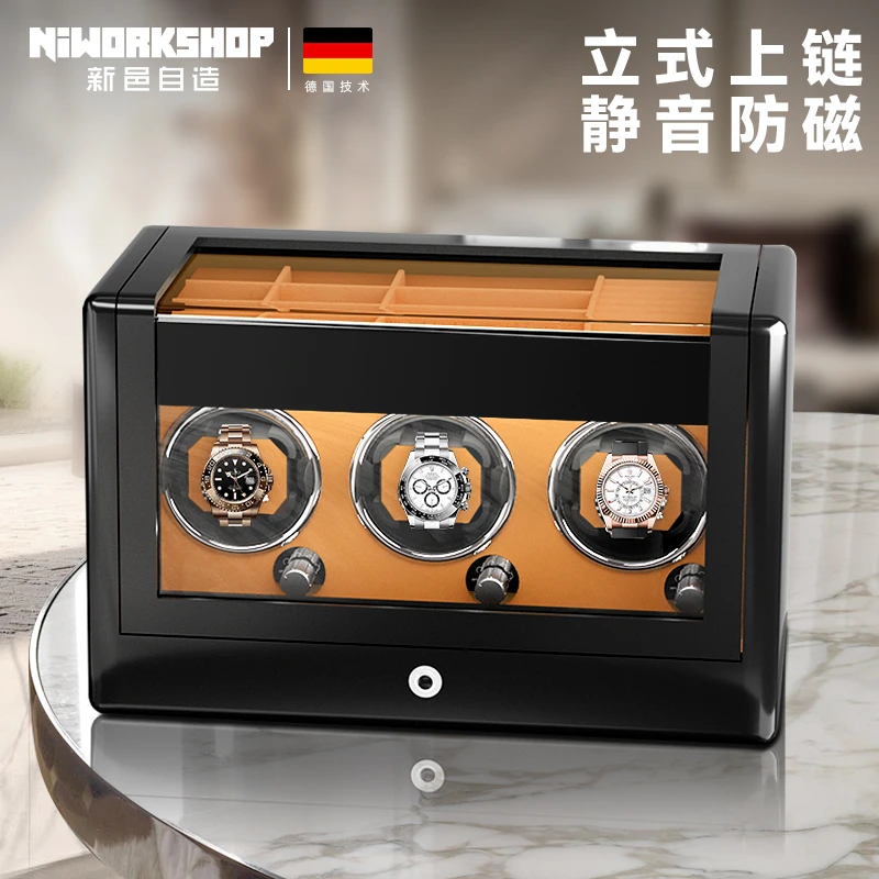 NIWORKSHOP/新邑自造新款收纳立式全自动机械手表摇表器首饰收纳