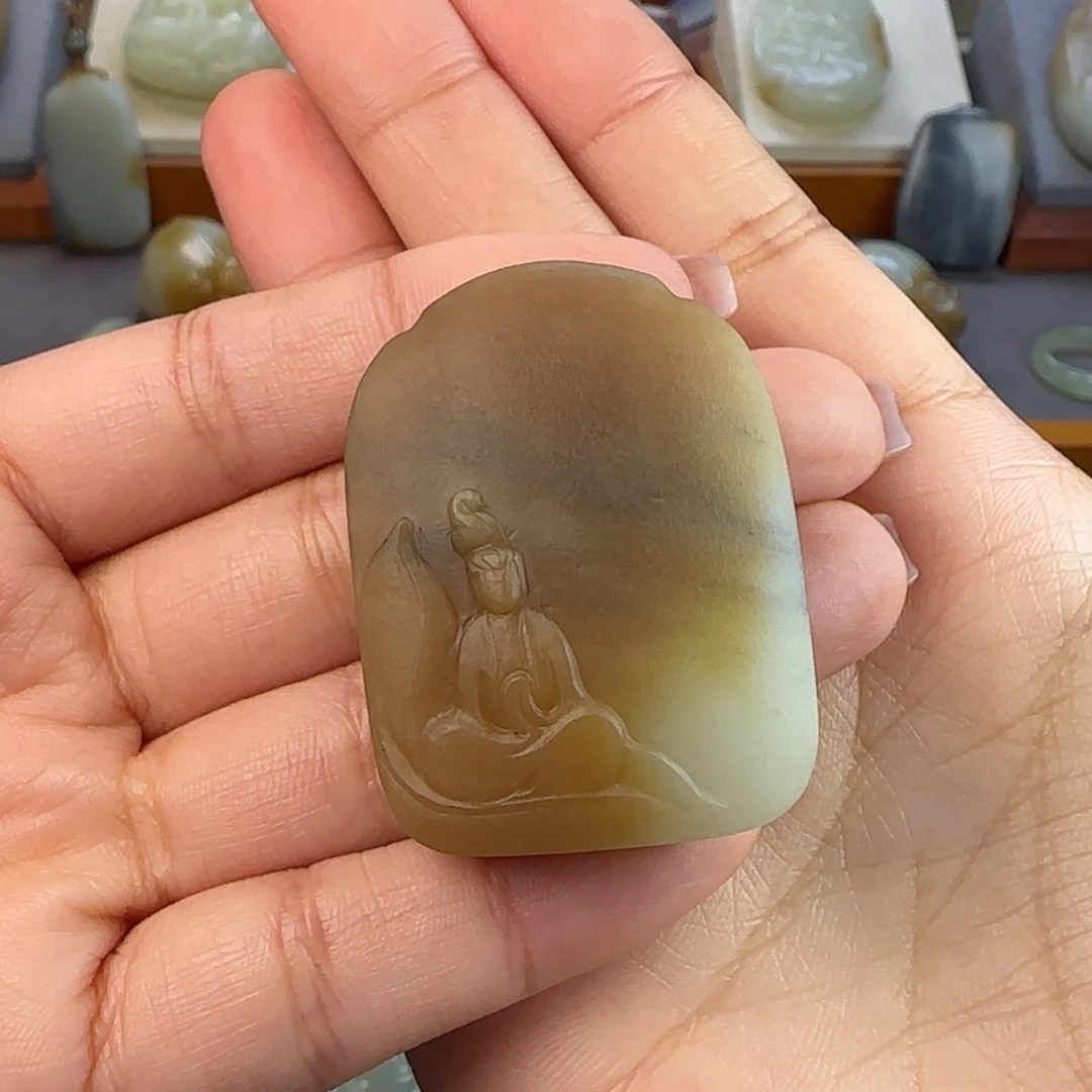 【闪购商品】定制和田玉未镶嵌阳**?花开见佛